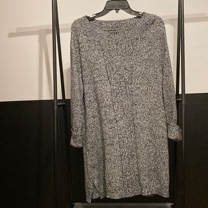 Style & Co Grey Speckled Sweater Dress